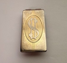 Vintage Anson Swank Dollar Sign money clip 70s gold tone Men s Accessory Father