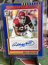 2025 Panini Donruss Will Shields Signature Series Blue Auto /50 #SS-WSS SSP HOF