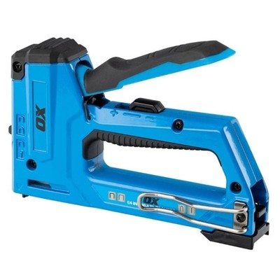 OX Pro 4 in 1 Schwerlast Tacker für Zimmerei, Polster, Dach, P316204