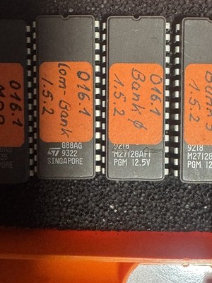 VE 6x STMicroelectronics Speicherchip M27128AF1 memory chip PGM 12.5V EPROM 128K
