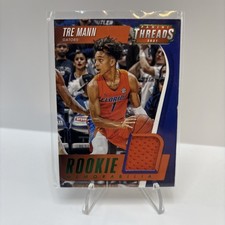2021 Threads Thunder Tre Mann RC SP Green Foil Rookie Jersey Card