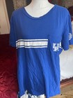 Victorias Secret Pink Kentucky Uk Wildcats Sequin Pocket Blue T-Shirt L
