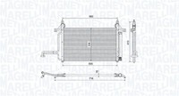 Kondensator Klimaanlage Magneti Marelli 350203732000 FüR Fiat Stilo Multi Wagon