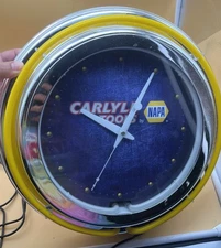 Carlyle Tools By NAPA Neon Wall Clock