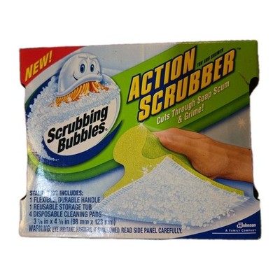 Scrubbing Bubbles Action Scrubber Tub Shower Starter Kit Pads Discontinued New
