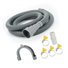 3.3ft Universal Washing Machine Drain Hose Extension Kit, 7-Piece Set with Ad...