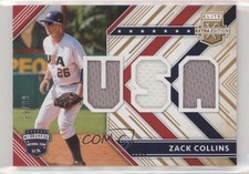 2018 Panini Elite Extra Edition USA Materials Gold 99/99 Zack Collins fm0