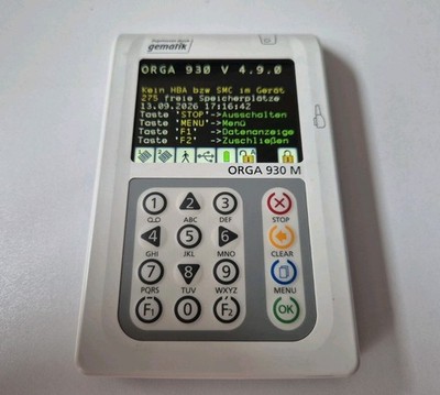 Gematik Orga 930 M Kartenlesegrät Terminal V4.9.0  | Admin-Pin vorhanden