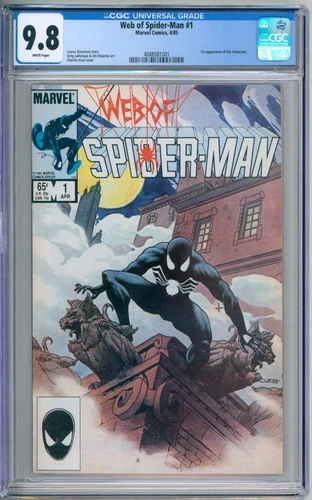 Web Of Spider-Man 1 CGC Graded 9.8 NM/MT Marvel Comics 1985