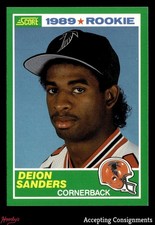 1989 Score #246 Deion Sanders RC ROOKIE FALCONS HOF