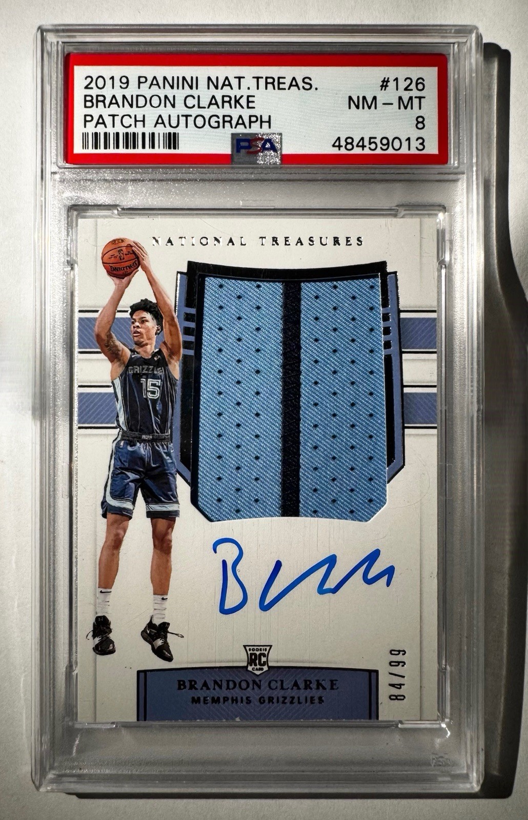 Brandon Clarke #126 2019-20 Panini National Treasures Basketball Rookie Patch Autographs