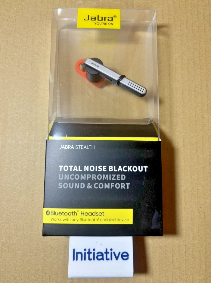 Jabra Stealth Bluetooth Mono Headset Voice Control Noise Black