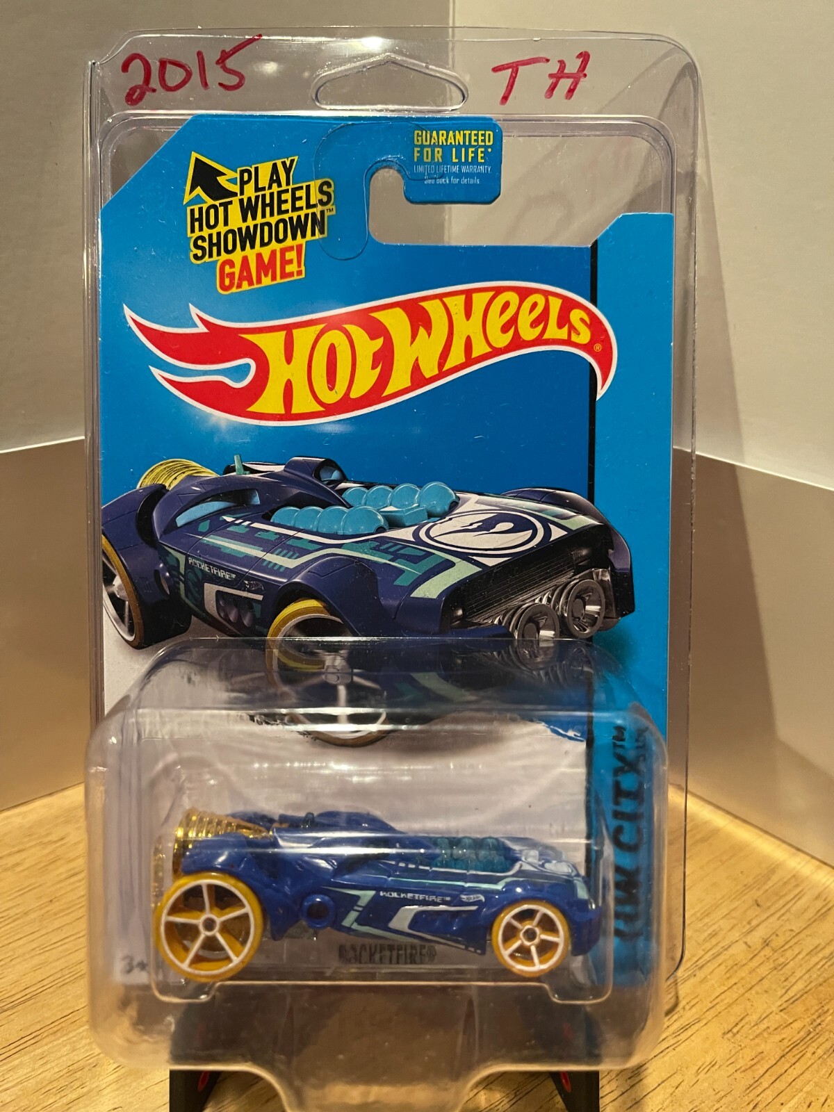 Hot Wheels 2015 Rocketfire #44 HW City Treasure Hunt w/Protector