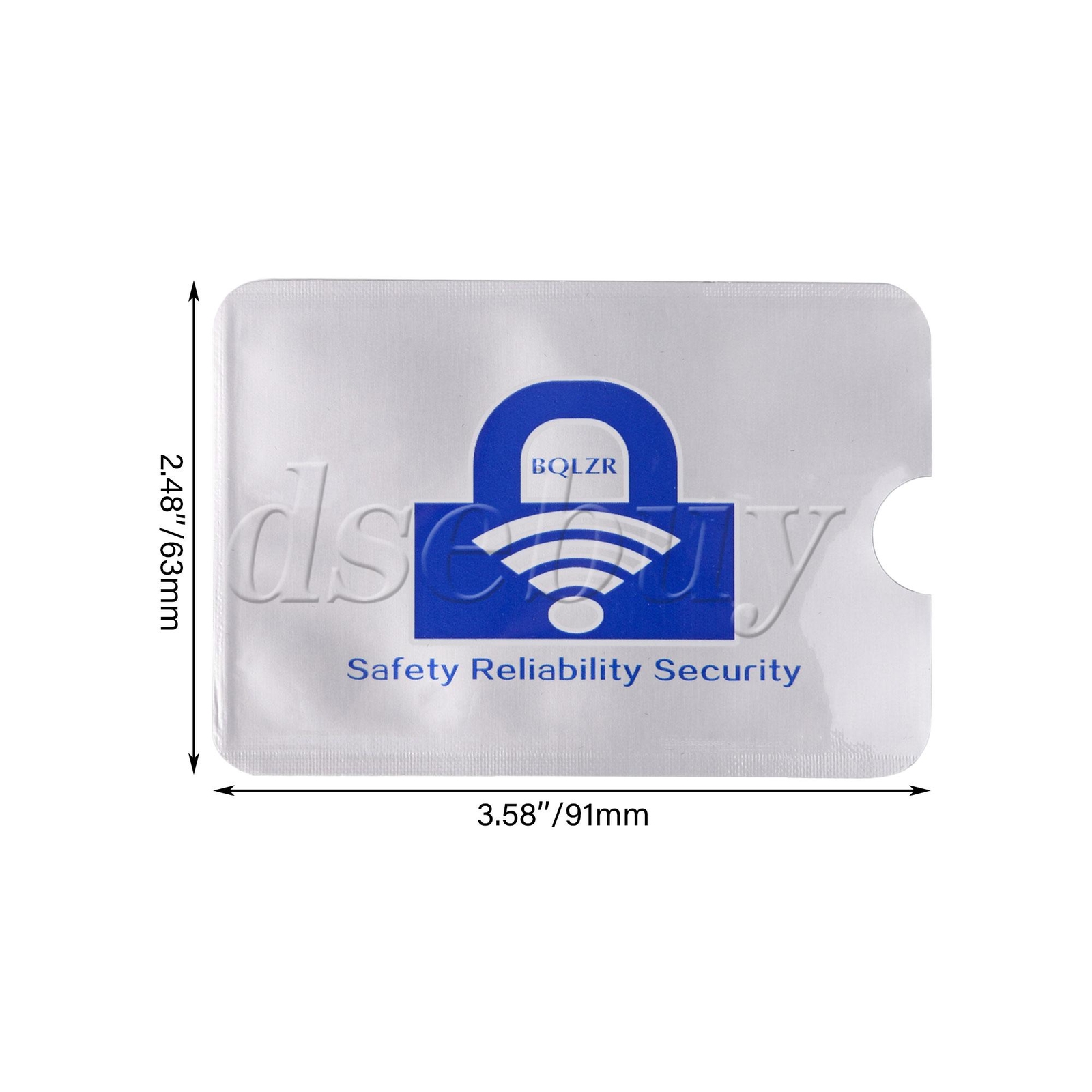 60 Pieces RFID Blocking Sleeves Card Holders Secure 3.58x2.48Inch for Wallet