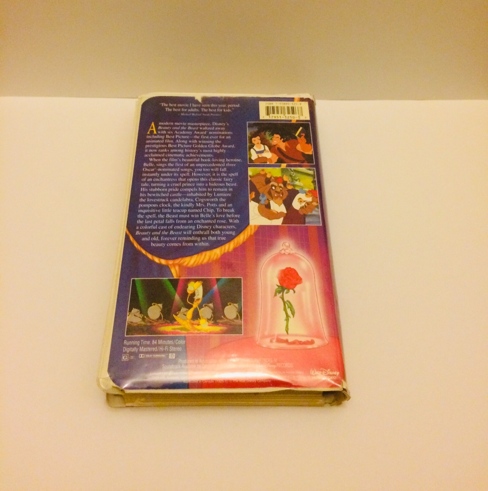 Walt Disney, Beauty And The Beast VCR Tape, Black Diamond Classic VHS