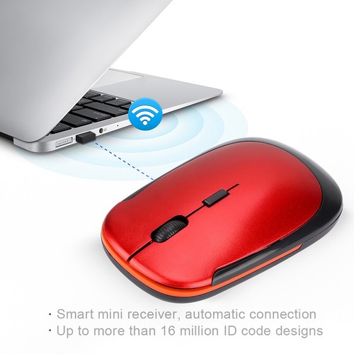 Ultra Thin 2.4G 1200DPI USB Wireless Mouse Ergonomic Optical Positioning Mou - Picture 8 of 21