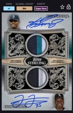 [DIGITAL CARD] Topps Bunt 20 KEN GRIFFEY JR. & FRANK THOMAS DUAL RELIC SIG 804cc