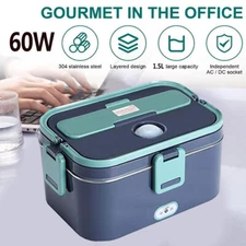 Termos Para Comida Grande Caliente Acero Inoxidable Calentador De Portatil Green