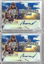 2016-17 Leaf Metal Vision Quest Antoine Morand Silver Prismatic Auto RC SP/25