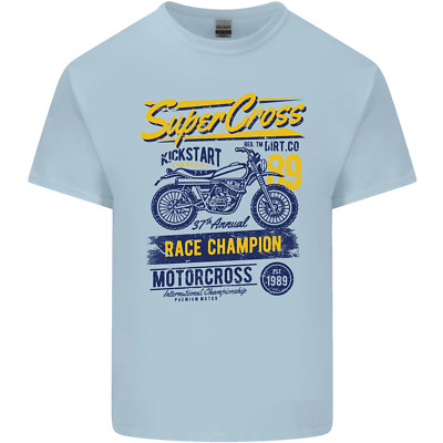 Supercross MotoX Dirt Bike Motocross Kids Maglietta Childrens
