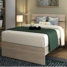 Letto matrimoniale in legno due piazze posti per camera da letto cameretta olmo