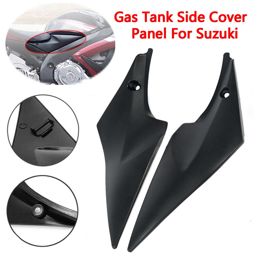 Pair Gas Tank Side Cover Panel Fairing Cowl For Suzuki GSXR 600
