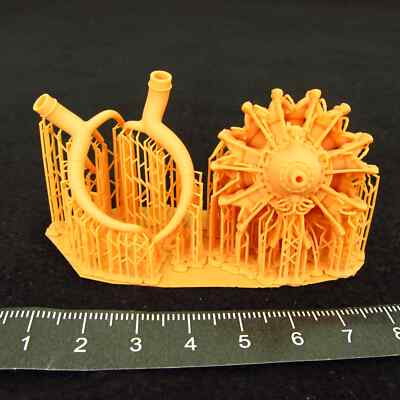 Fiat A,74, Detailing Set Engines (3D-Printed), Scale 1:32 For Aircraft Model Kit