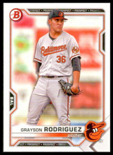 2021 Bowman Draft #BD136 Grayson Rodriguez Baltimore Orioles