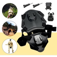 FOR GOPRO HD HERO CAMERA ADJUSTABLE DOGS PET HARNESS BACK & CHEST BELT MOUNT
