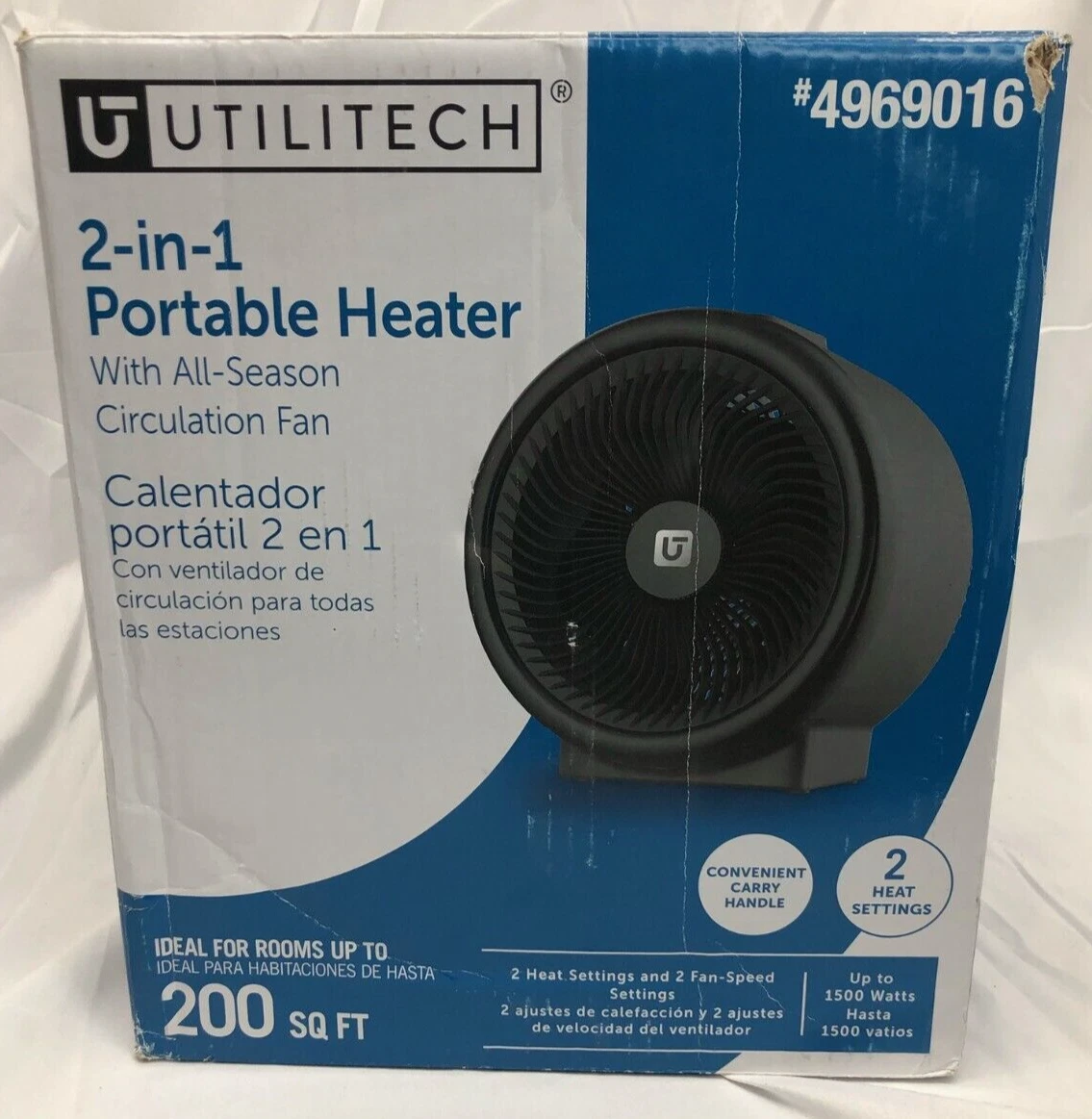 Utilitech (4969016) 1500-Watt Fan Baseboard Indoor Electric Space Heater |  eBay