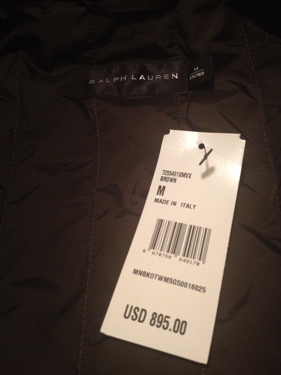 Ralph Lauren Black Label Sz Medium Poly Oxford & Leather Vest Made