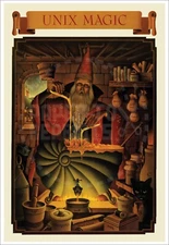 UNIX WIZARD SOFTWARE POSTER - VINTAGE REPRINT