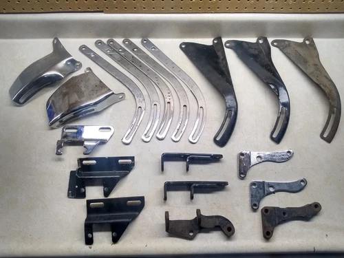 Vintage 1960's & 70's OEM GM & Aftermarket SBC Alternator Brackets, Lot Of (19)