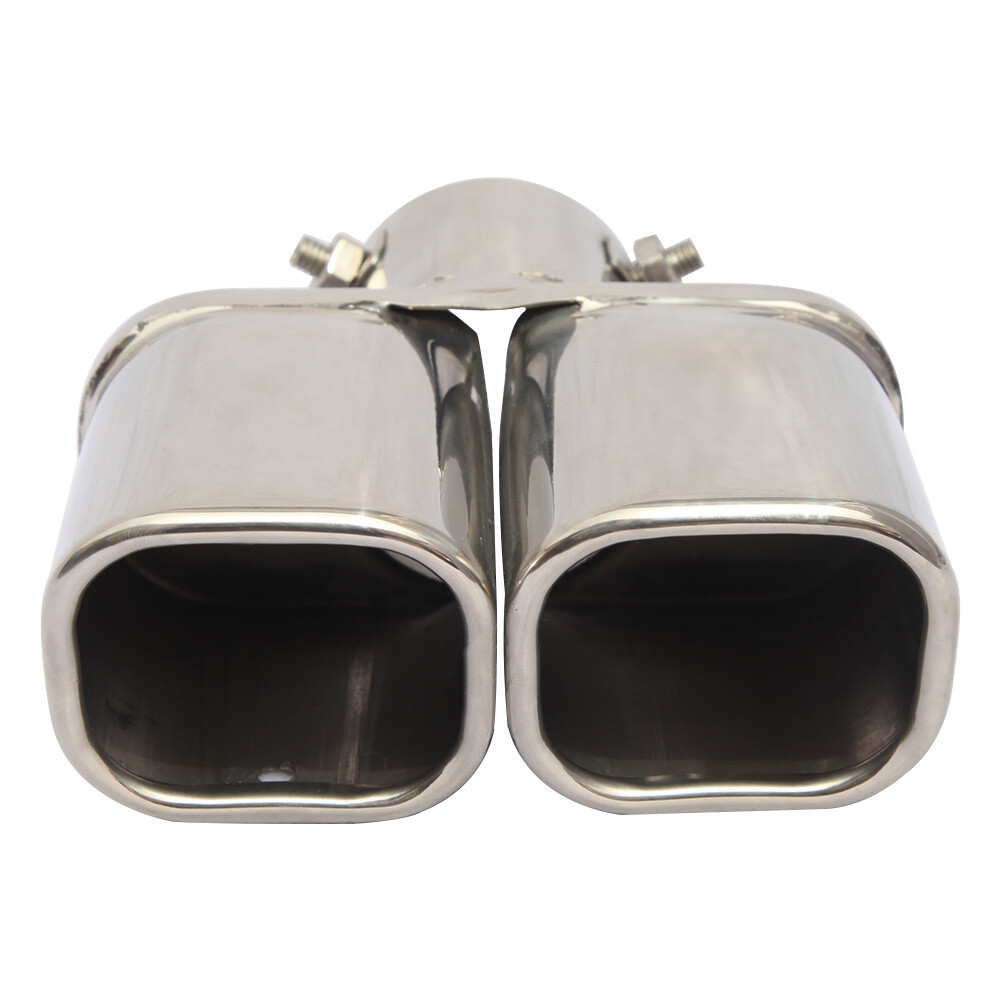 Universal Dual Exhaust Tail Pipe Muffler Tip 2.5 inch Inlet Bolton Square Edge eBay