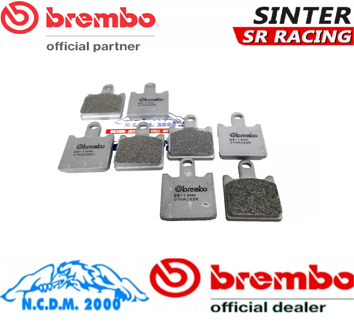 その他 40 8 Front Brake Pads Brembo SR Sint Kawasaki 600 ZX-6R 2007-2008
