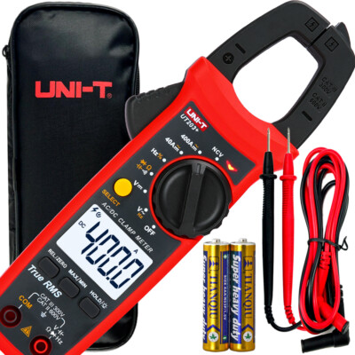 UT203+ TRMS AC DC Zangen Multimeter Zangenamperemeter Stromzange 400A 600V NCV