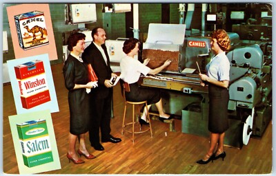 cigarette factory tours c1960s Winston-Salem, NC RJ Reynolds Tobacco Cigarette Factory Tour Camel  A77