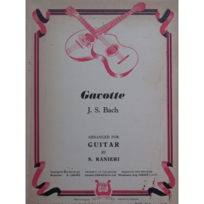 Bach J.S.Gavotte Gitarre 1956