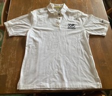 VTG Subaru Sarazen World Open Golf Shirt SZ MED USA Made White Polo Style EVC