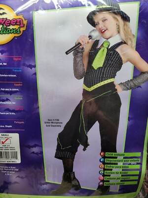 Girls Halloween Costume Gangster Girl Size 3-4 Years 