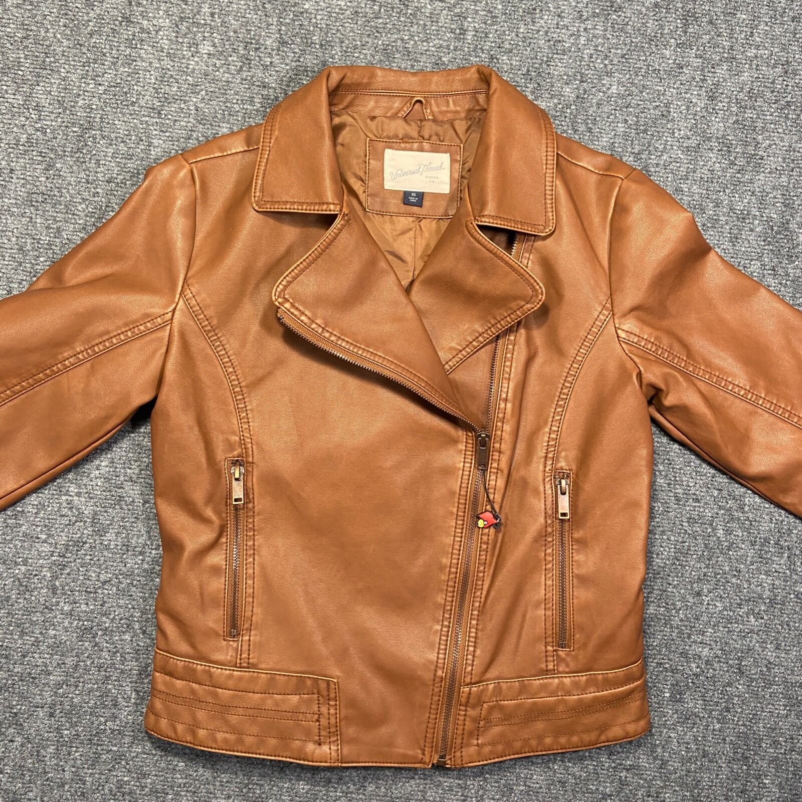 Universal Thread Jacket Womens Extra Small Brown … - image 8