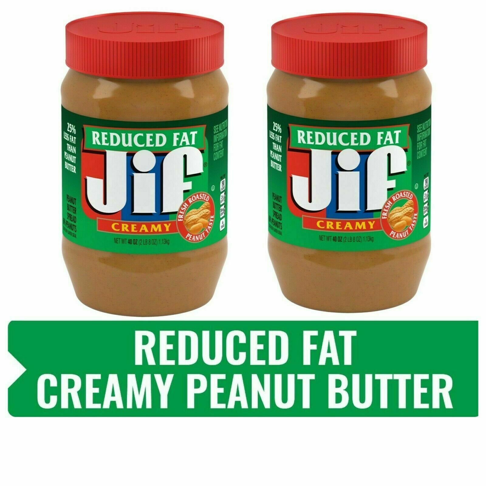 Jif REDUCED FAT New product! New type Creamy Peanut Butter 40 PACK OF 08 P FAST Oz We OFFer at cheap prices