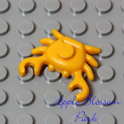 NEW Lego Friends YELLOW CRAB Sea/Ocean Animal - Lite Orange Minifig Kitchen Food