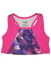 Girls Pink  Purple Patterned Athletic Sports Bra Active Wear XX-Large 18 