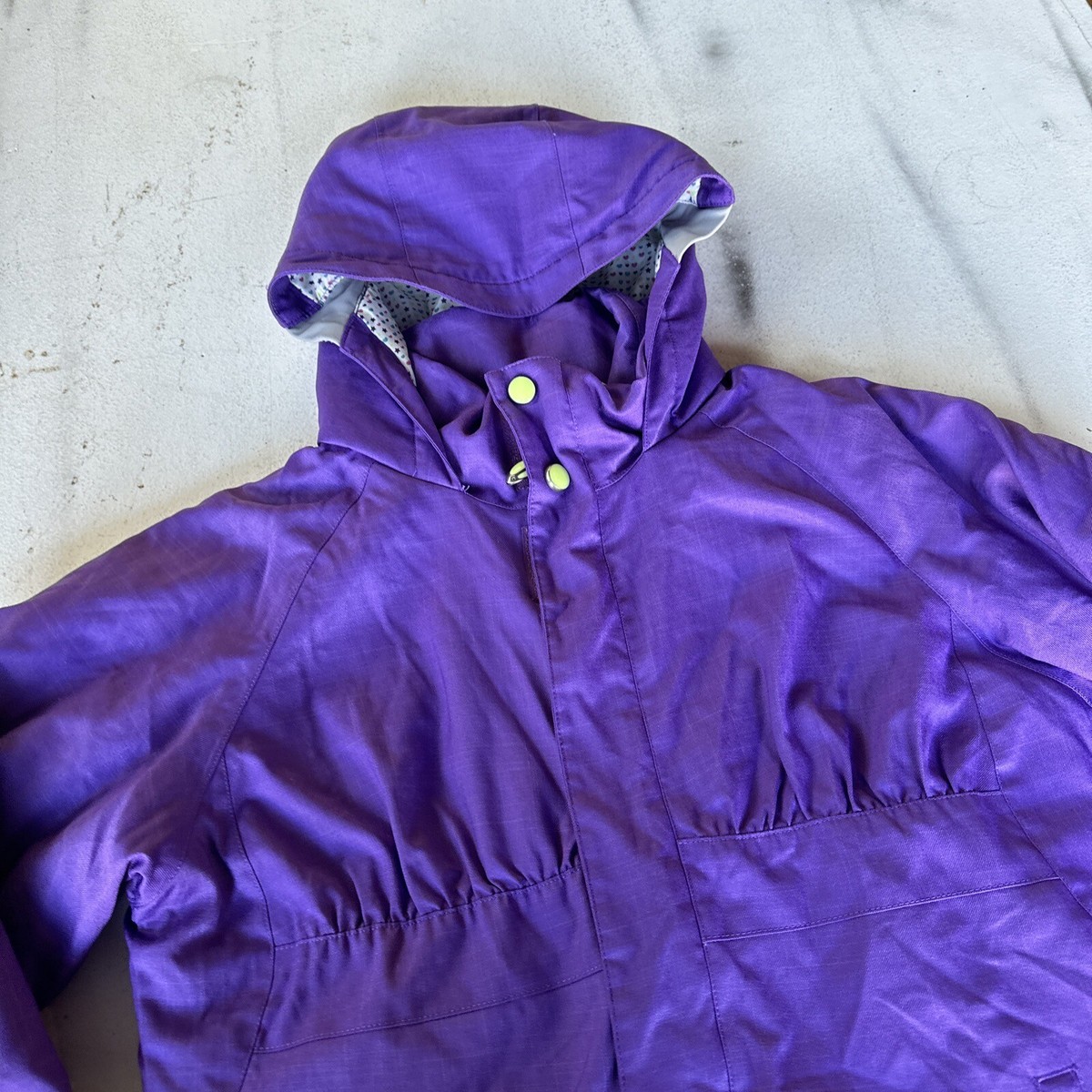 BURTON DRYRIDE ウェア ☆ 紫 Burton Dryride Snowboarding Jacket Girls Xl Purple Lined Full Zip