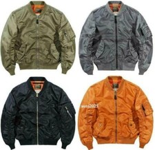 Men's Baseball Coat Long Sleeve Zipper Retro Jacket Casual Slim Fit Chic Outwear