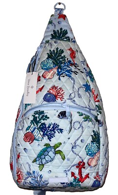 Vera Bradley ANCHORS AWEIGH Cotton Essential SLING Backpack  display picture 2