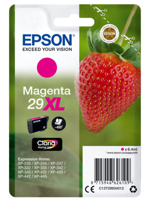 Original Epson 29 XL 29XL Magenta Tinte Patronen Druckerpatronen Erdbeerserie XP