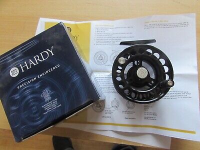 A1 unused hardy uniqua 7/8 series 1 trout fly fishing reel boxed ets