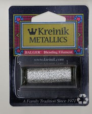 Kreinik Blend - 55Yd Spool of #001 Silver Metallic Blending Filament
